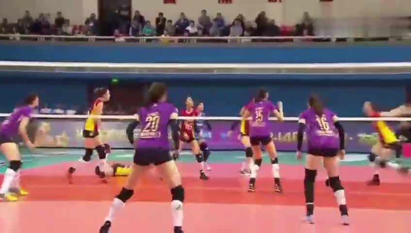 姚笛发威,天津女排摧毁国字号副攻